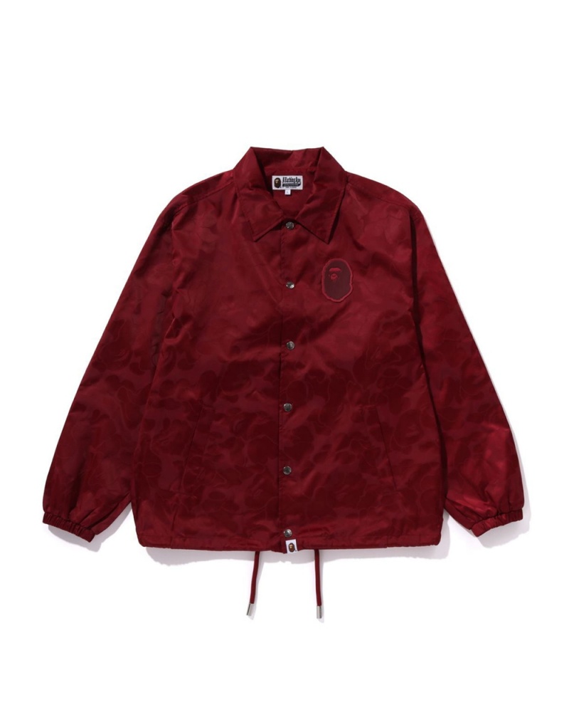 Vestes Bape Tonal Solid Coach Bordeaux Homme | PEA-81876628